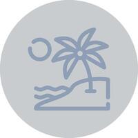 Island Landscape Creative Icon Design vector