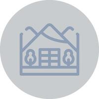 Igloo Landscape Creative Icon Design vector