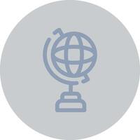 Globe Stand Creative Icon Design vector