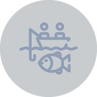 Big Game Fishing Creative Icon Design vector