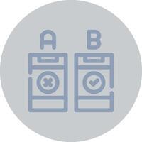 AB Testing Creative Icon Design vector