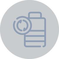 Battery Recyclings Creative Icon Design vector