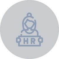 Human Resources Creative Icon Design vector