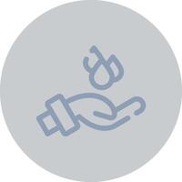 Hand Water Creative Icon Design vector