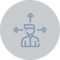 Outsource Management Creative Icon Design vector