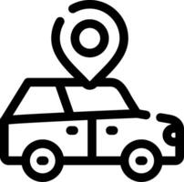 Car Location Creative Icon Design vector