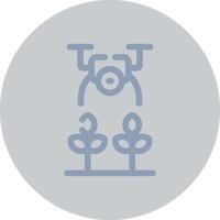 Agricultural Drones Creative Icon Design vector