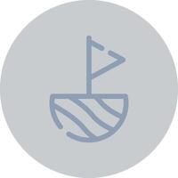 Space Colonization Creative Icon Design vector