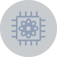 Quantum Computer Creative Icon Design vector