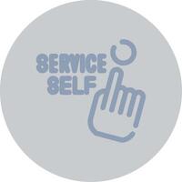 Self Service Creative Icon Design vector