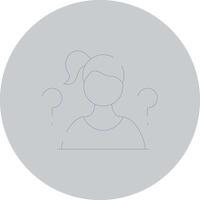 Confused Creative Icon Design vector