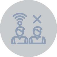 Digital Divide Creative Icon Design vector