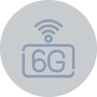 6G Network Creative Icon Design vector