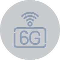 6G Network Creative Icon Design vector