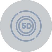 5D Data Storage Creative Icon Design vector