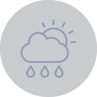 Rain Creative Icon Design vector