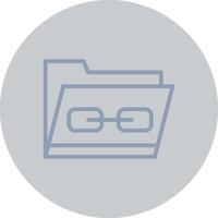 Link Folder Creative Icon Design vector