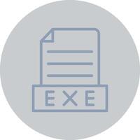 Exe Creative Icon Design vector