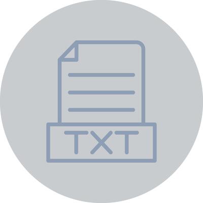 Txt Creative Icon Design