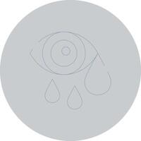 Watery Eyes Creative Icon Design vector