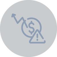 Macroeconomic Risk Creative Icon Design vector