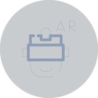 Ar Helmet Creative Icon Design vector