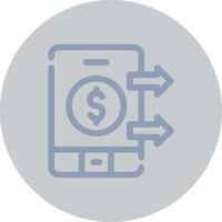 Funds Transfer Creative Icon Design vector