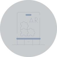 Ar Puzzle Creative Icon Design vector