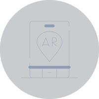 Ar Navigation Creative Icon Design vector