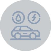 Hybrid Vehicle Creative Icon Design vector