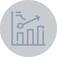 Clustered Bar Creative Icon Design vector