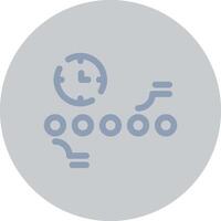 Circle Accent Timeline Creative Icon Design vector