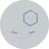 Ar Contact Lens Creative Icon Design vector