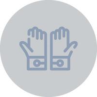 Latex Gloves Creative Icon Design vector