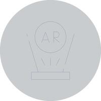 Augmented Reality Creative Icon Design vector