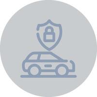 Anti Theft System Creative Icon Design vector