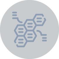 Alternating Hexagons Creative Icon Design vector