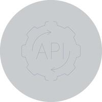 API Creative Icon Design vector