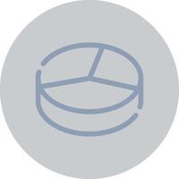 3D Pie Creative Icon Design vector