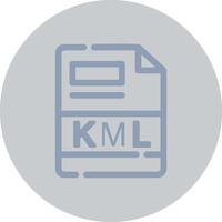 KML Creative Icon Design vector