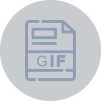 GIF Creative Icon Design vector