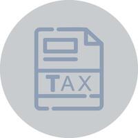 TAX Creative Icon Design vector