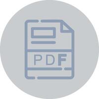 PDF Creative Icon Design vector