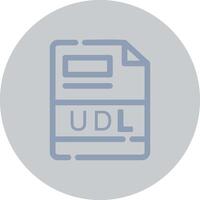 udl creativo icono diseño vector