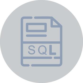 SQL Creative Icon Design vector