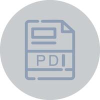 PDI Creative Icon Design vector