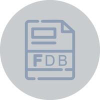 FDB Creative Icon Design vector