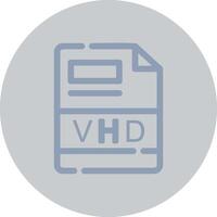 VHD Creative Icon Design vector