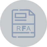 RFA Creative Icon Design vector