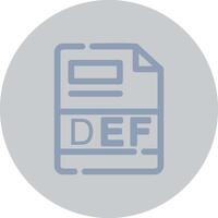 DEF Creative Icon Design vector